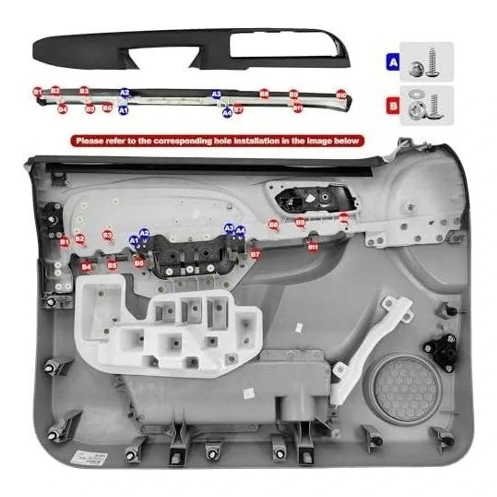 KAIRAY Driver Passenger Front Door Armrest‎ 2010-2014 Chevy Silverado GMC Sierra